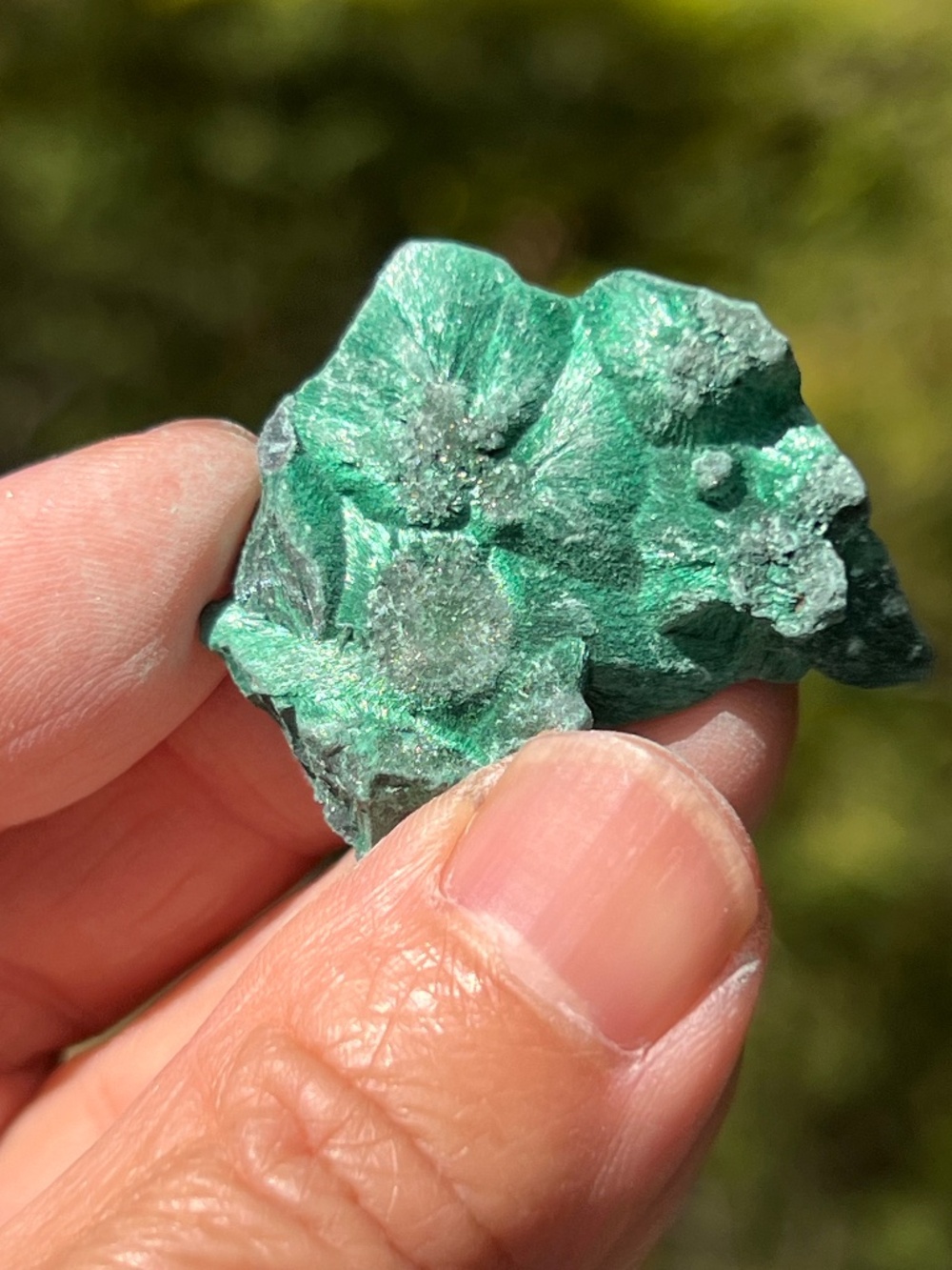 Malachite (17) specimen with stand | crystal
